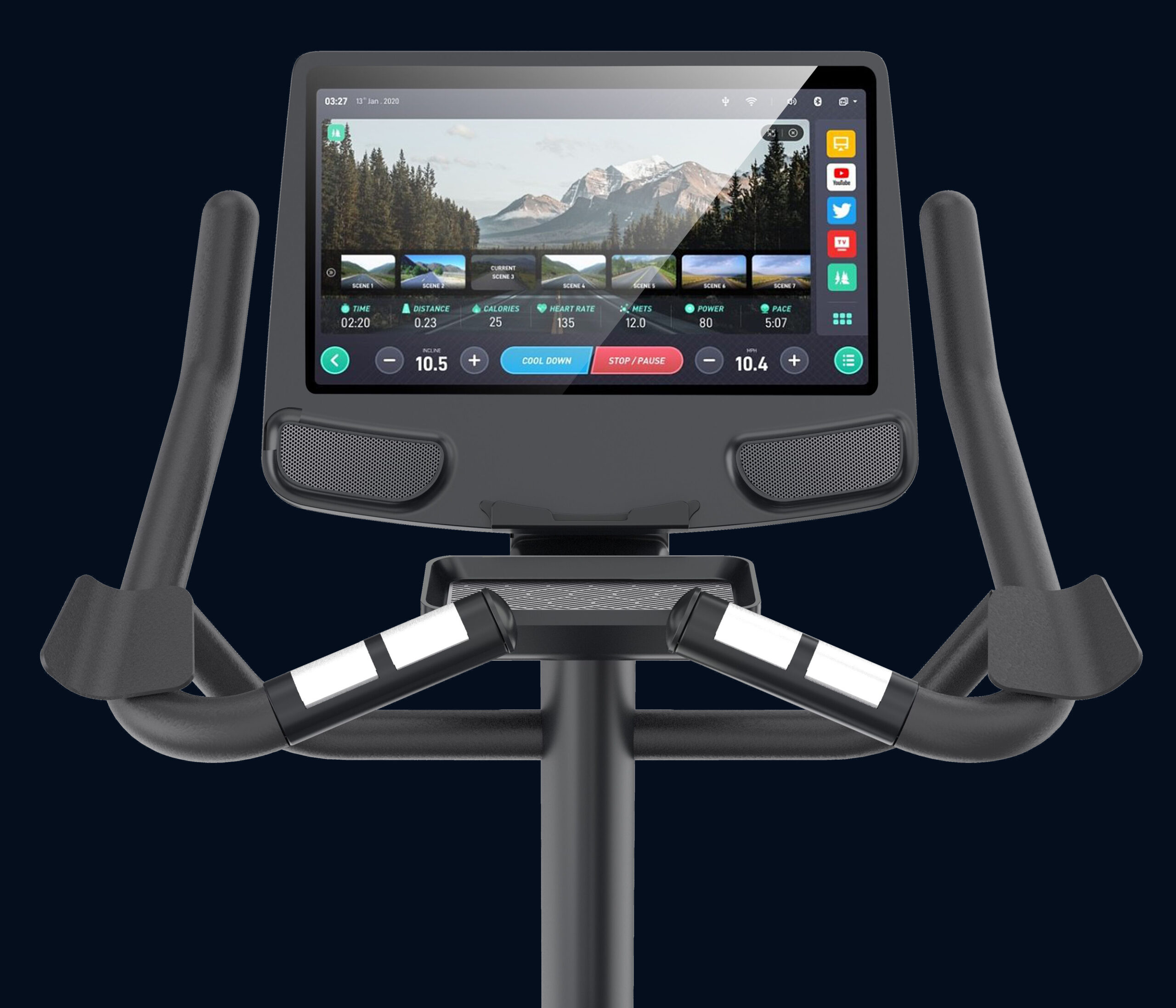 Magnetic Motorized Bicycle Commercial Fitness - Image 5