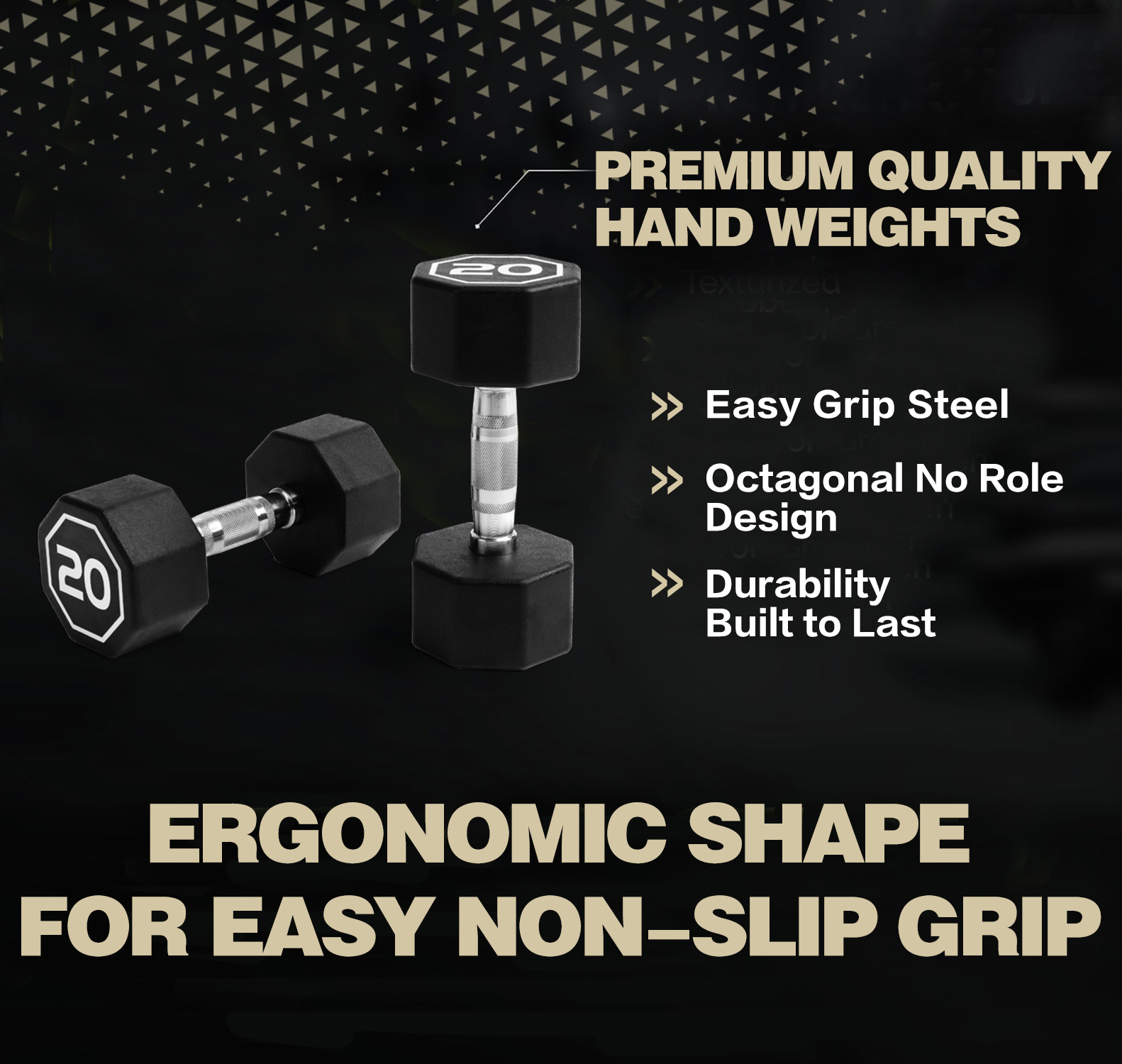 Coated Octagonal Dumbbells - Image 2